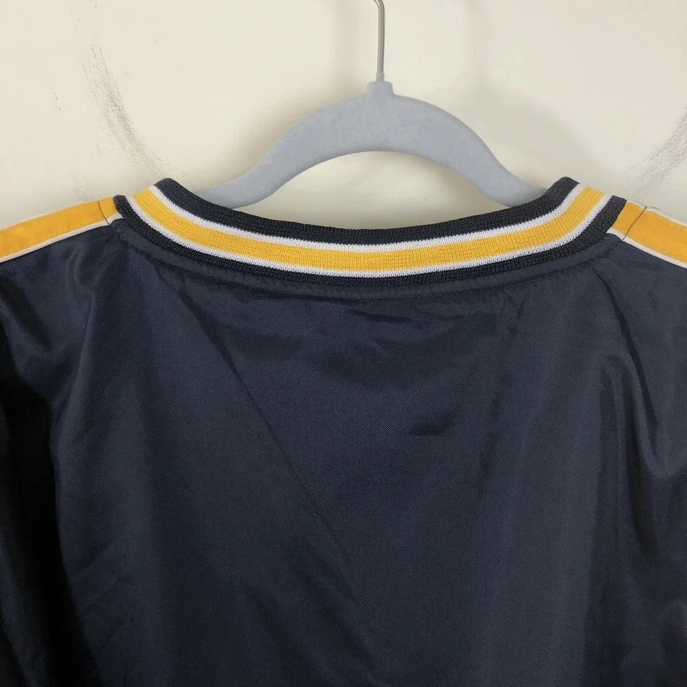 Steve & Barry's Golf Lined Windbreaker Sweatshirt Jacket Mens M Navy Gold S&B